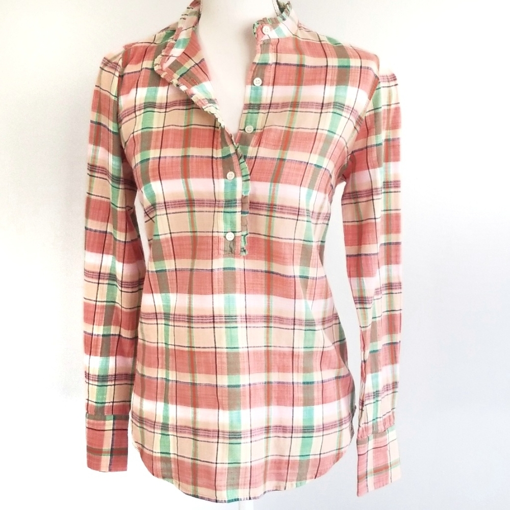 J. Crew quarter button down